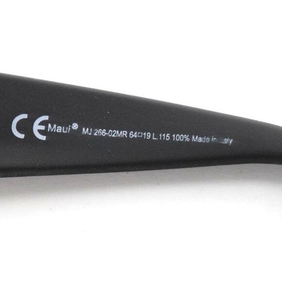 Maui Jim WORLD CUP MJ266-02MR Matte Black Rubber / Neutral Grey Polarized Lenses - Picture 5 of 6